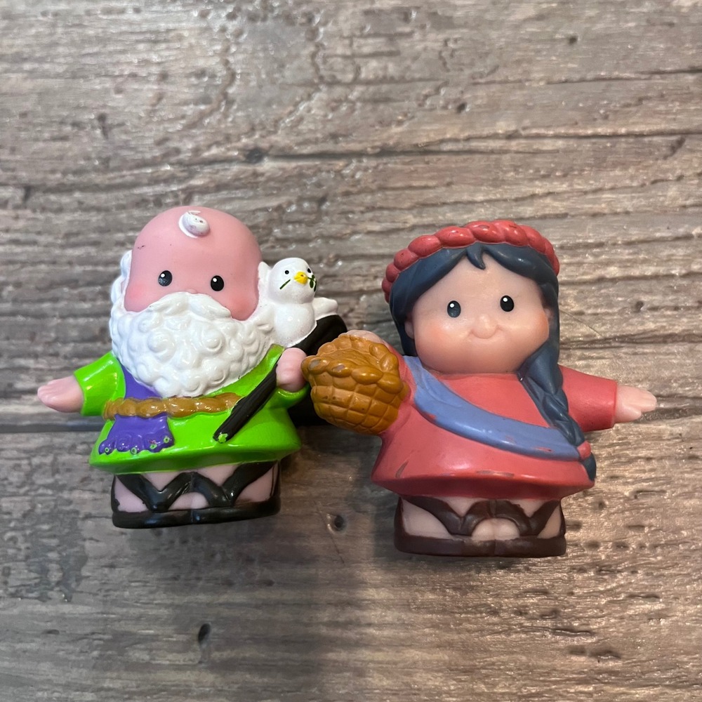 Fisher Price Little People Noah and Wife Naamah Figures Noahs Ark Replacements